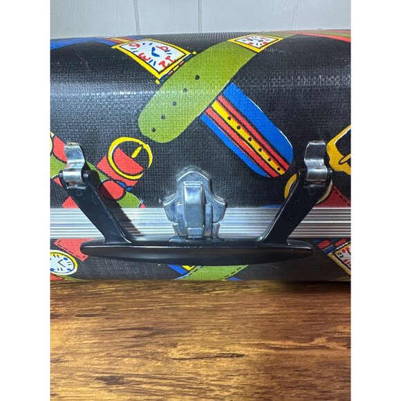 Vintage Cardboard Suitcase Small 16” X 12” X 7” Case Wristwatch Images - Picture 2 of 6